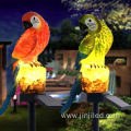 Solar Resin Parrot Ground Lamp